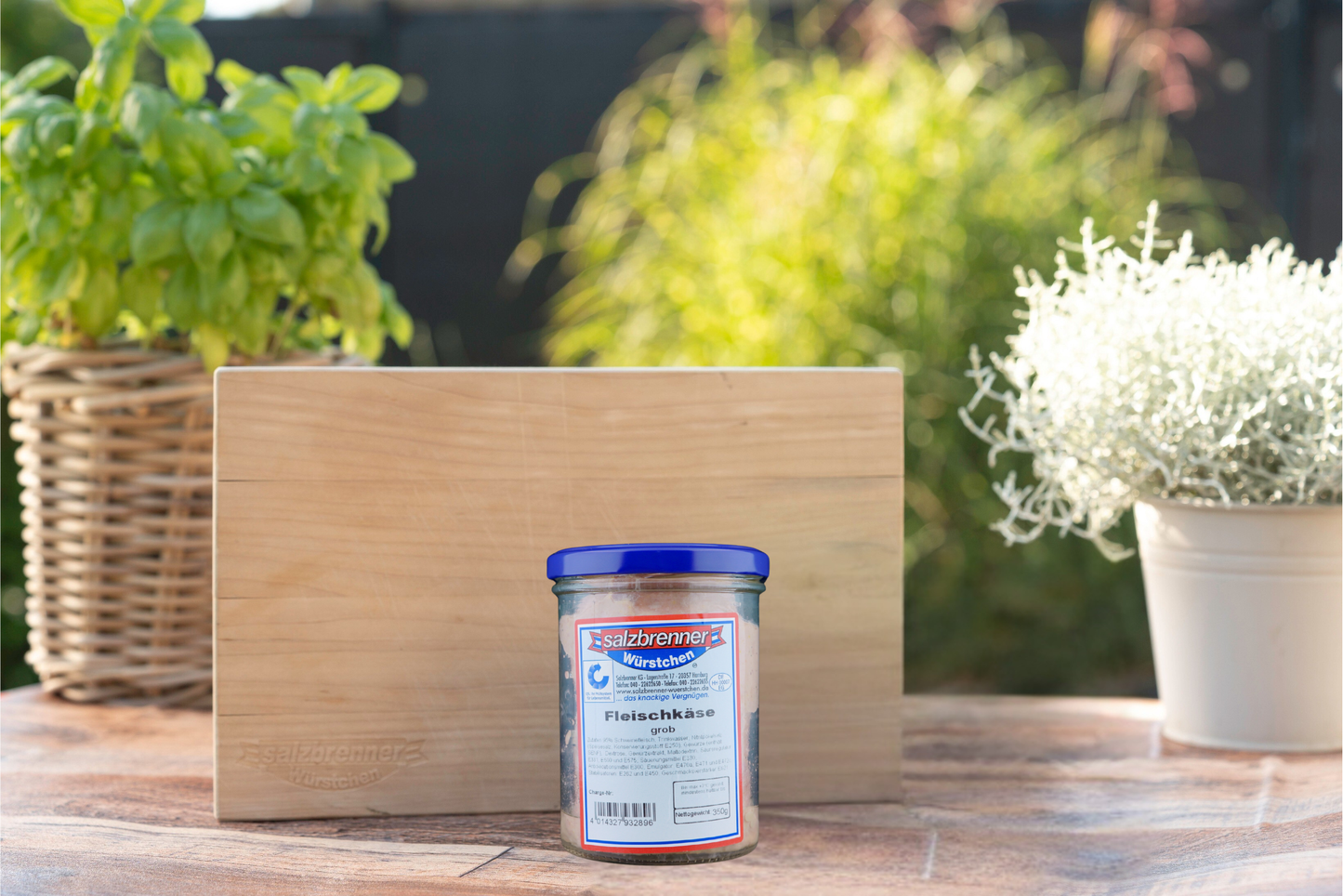 Fleischkäse grob im Glas